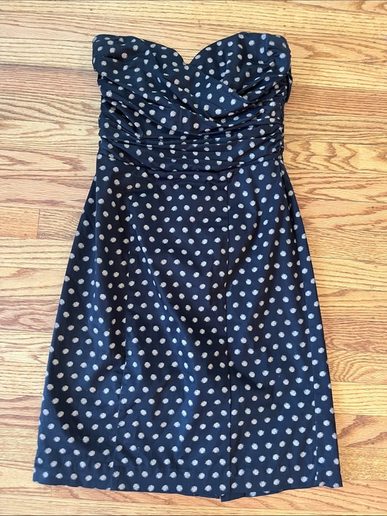 H&M Dresses & Skirts - H&M Strapless Polka Dot Dress Medium Sweetheart Ruched Cocktail